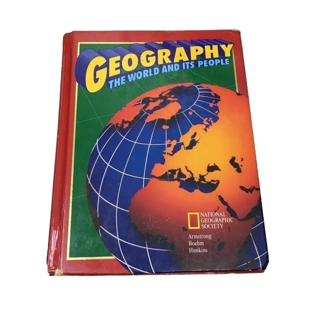 VINTAGE 1998 Geography Book The World and Its People National Geographic Society